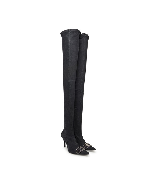 Diesel Diesel Cizme lungi muschetar D-Venus Tbt D Y03316P6901 T8013 Negru