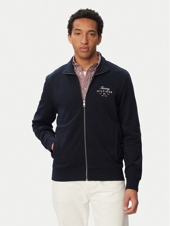 Tommy Hilfiger Hanorac Script Stack MW0MW43219 Bleumarin Regular Fit
