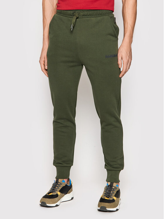 Napapijri Pantaloni da tuta M-Box NP0A4GBL Verde Regular Fit • Modivo.it