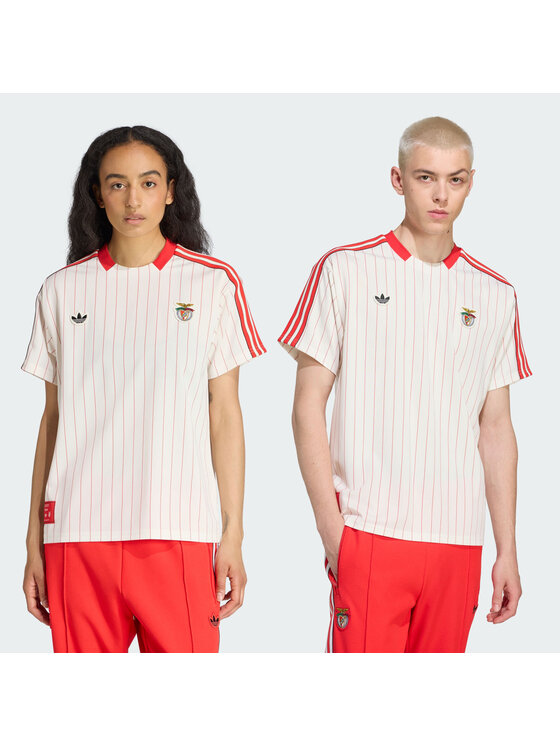 adidas adidas Koszulka techniczna Benfica Biały Loose Fit