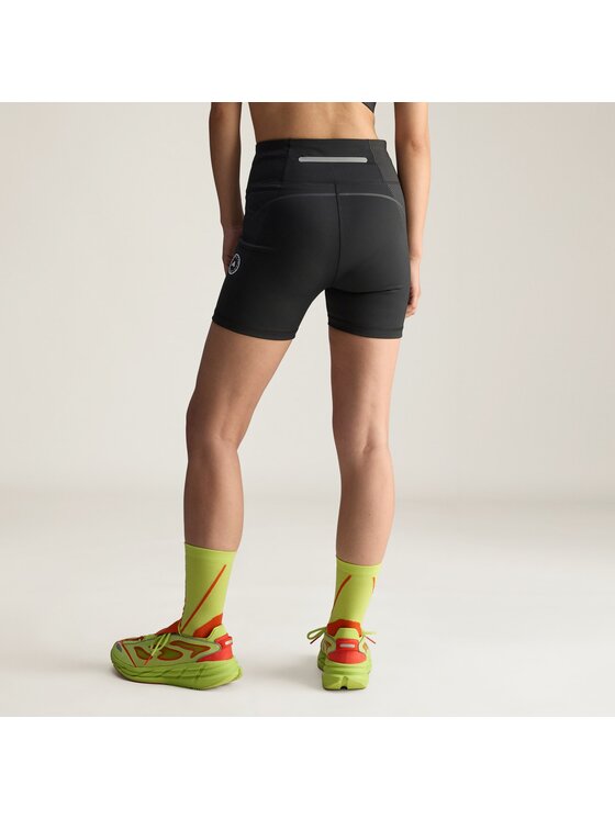 adidas by Stella McCartney adidas by Stella McCartney Szorty sportowe by Stella McCartney TruePace Running Leggings Short Czarny Fitted Fit