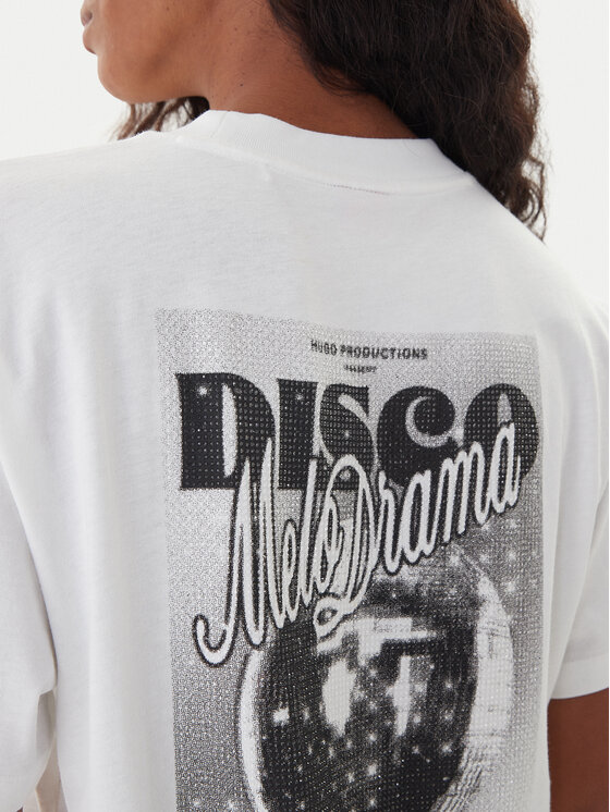 HUGO HUGO T-shirt Vintage 50550148 Bianco Relaxed Fit