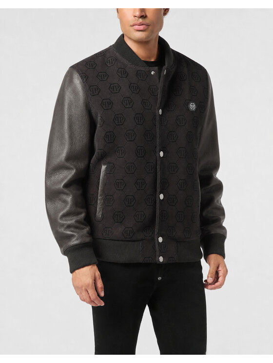 PHILIPP PLEIN PHILIPP PLEIN Bunda bomber 26087 Černá Regular Fit