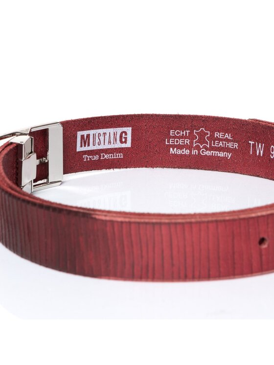 Mustang Mustang Pasek Męski BELT Czerwony