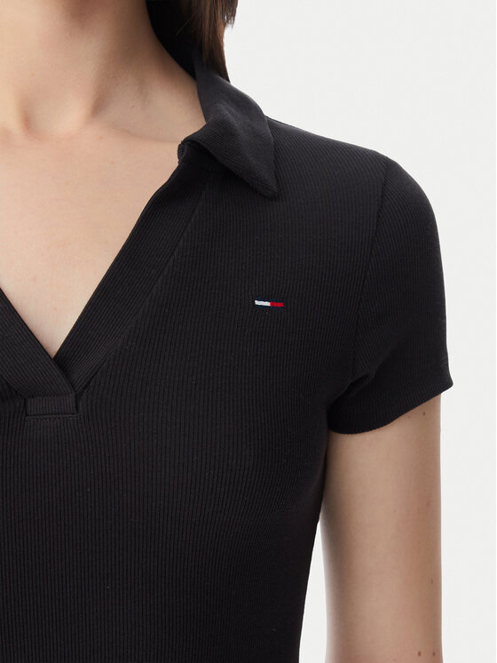 Tommy Jeans Tommy Jeans Vsakodnevna obleka DW0DW22845 Črna Slim Fit