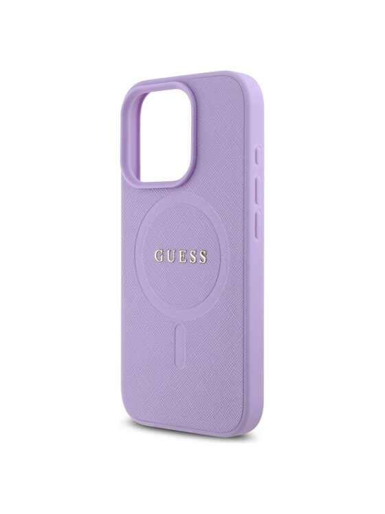 Guess Guess Etui na telefon Saffiano Fioletowy