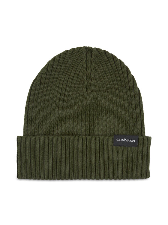 Căciulă Calvin Klein Classic Cotton Rib Beanie K50K510982 Verde