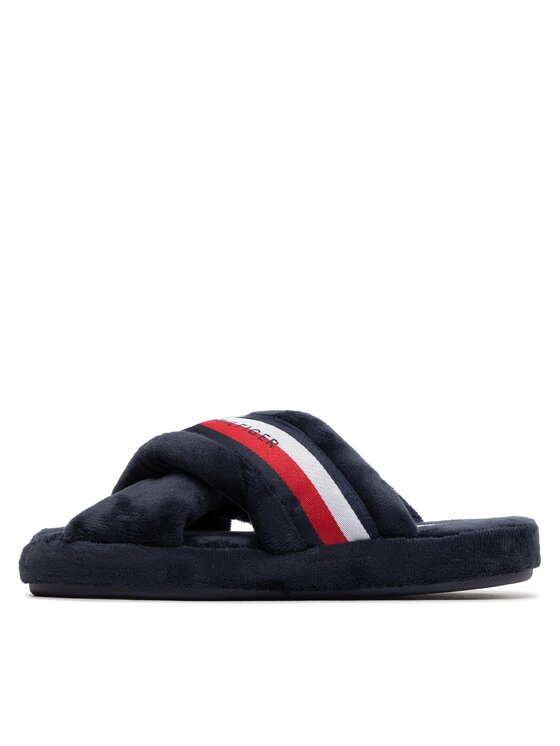 Tommy Hilfiger Tommy Hilfiger Papuče Comfy Home Slippers With Straps FW0FW06587 Tamnoplava