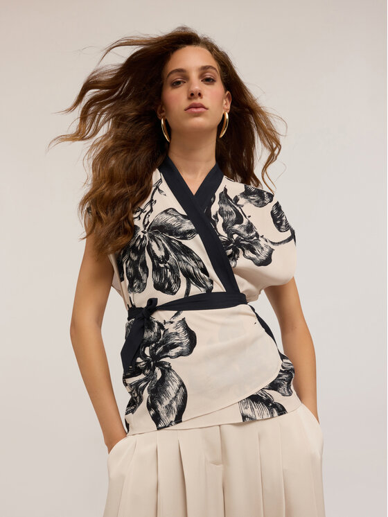 Motivi Motivi Blusa 2800W000745N0S1 Nero Regular Fit