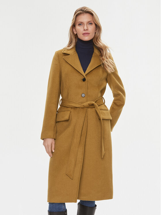 Bruuns Bazaar Volneni plašč Catarina BBW2508 Rjava Regular Fit