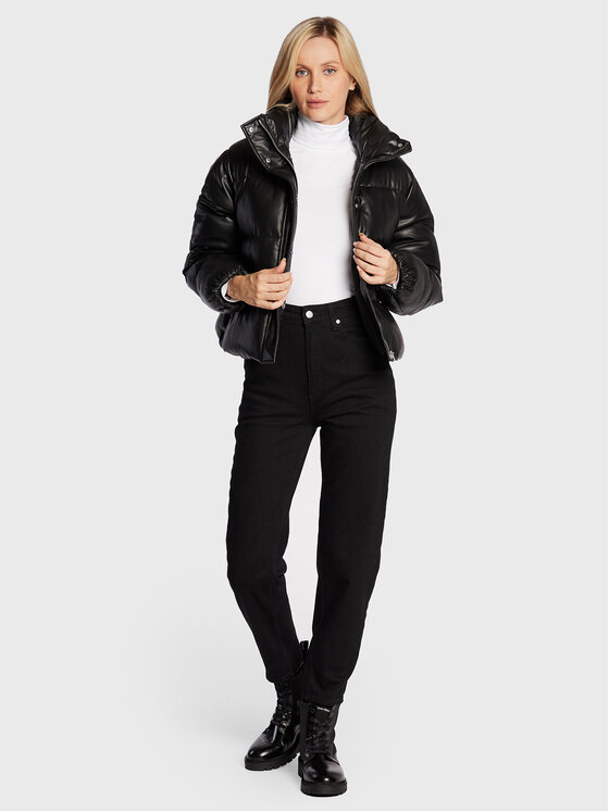 Giacca in similpelle K20K204949 Nero Relaxed Fit