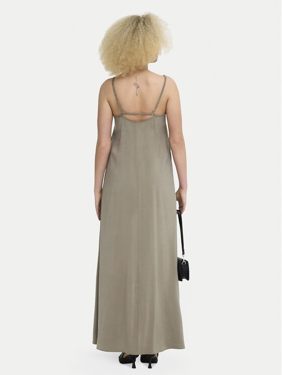 ONLY ONLY Sommerkleid Madeli 15371094 Dunkelbeige Regular Fit