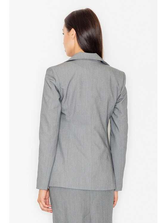 FIGL FIGL Marynarka M489 Szary Regular Fit
