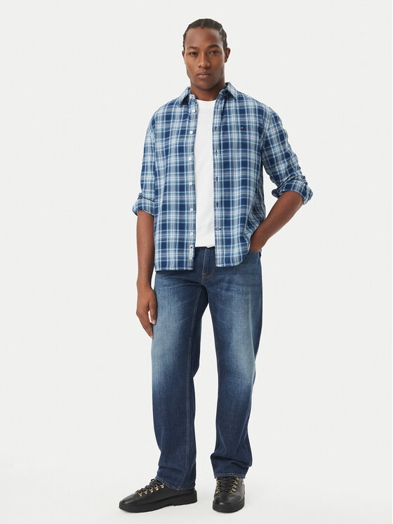 Tommy Jeans Tommy Jeans Πουκάμισο DM0DM23721 Μπλε Regular Fit