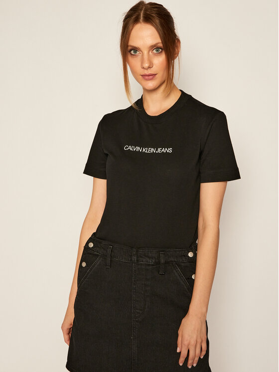 calvin klein shadow logo t shirt