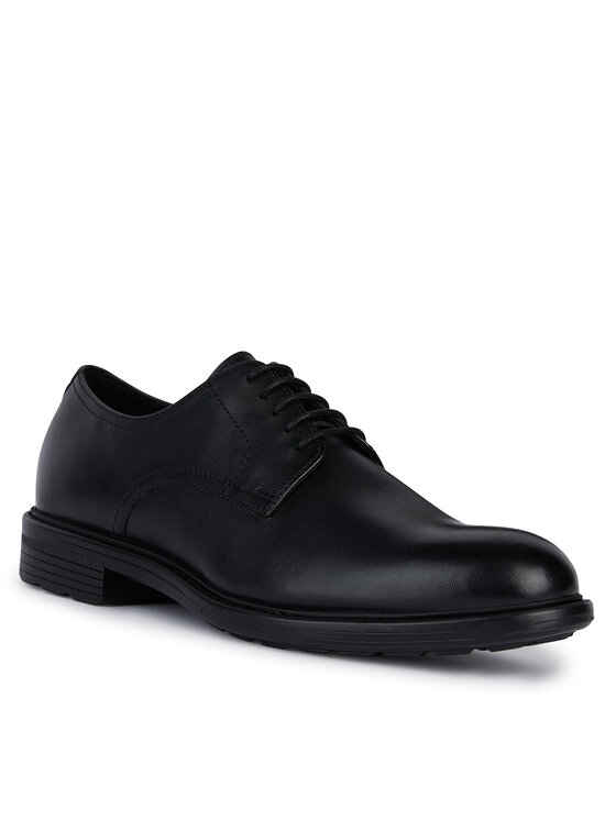 Geox Geox Półbuty Stringate U45CGB-00043 C9999 Czarny