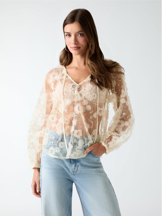 Guess Guess Top 183955 Bílá Classic Fit