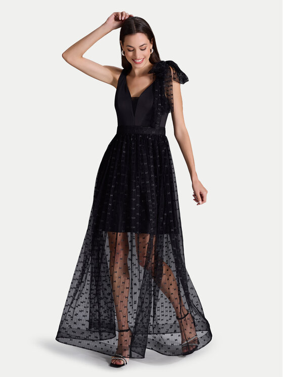 Swing Swing Rochie de seară 5AI04600 Negru Regular Fit
