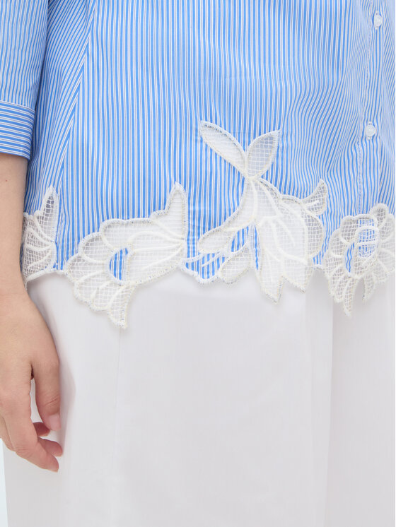 Fiorella Rubino Fiorella Rubino Camicia 5096T001510N0R4 Turchese Boxy Fit