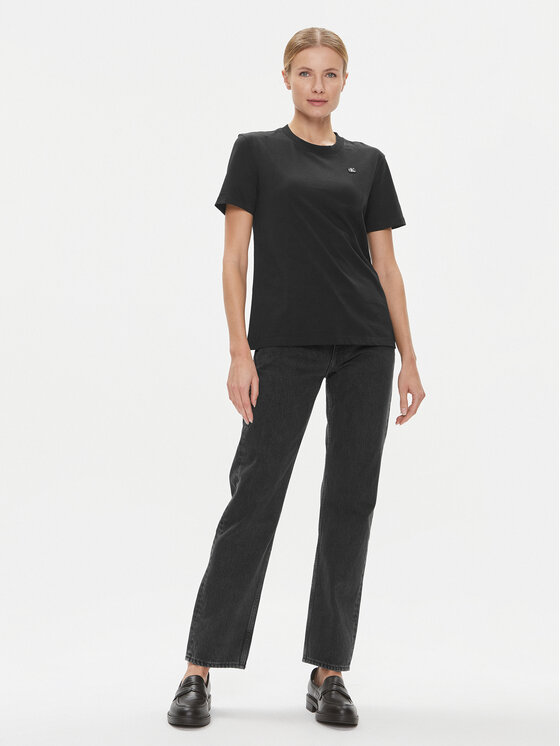 Calvin Klein Jeans Calvin Klein Jeans Tričko J20J223226 Čierna Regular Fit