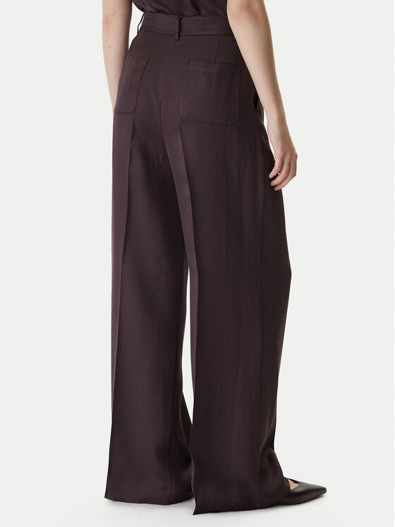 Marella Marella Текстилни панталони Emme by Marella Adito 2615131221 Кафяв Straight Fit