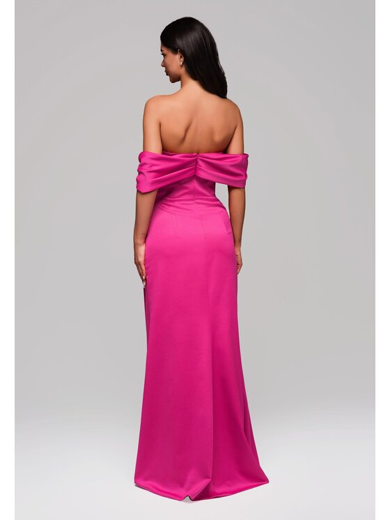 Ombre Ombre Sukienka wieczorowa LA-OM-DLR183 Różowy Regular Fit