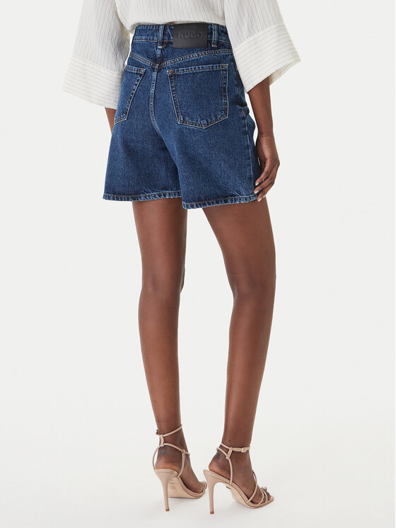 HUGO HUGO Kratke traperice Gelita_2 50559976 Tamnoplava Regular Fit