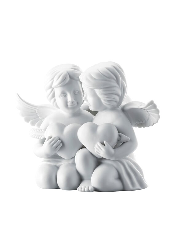 Rosenthal Rosenthal Figurka Para aniołów dużych z sercem Biały