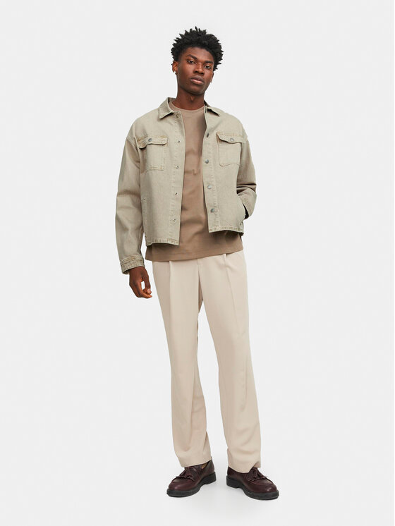 Jack & Jones Jack & Jones Geacă de blugi Chase 12249029 Bej Loose Fit