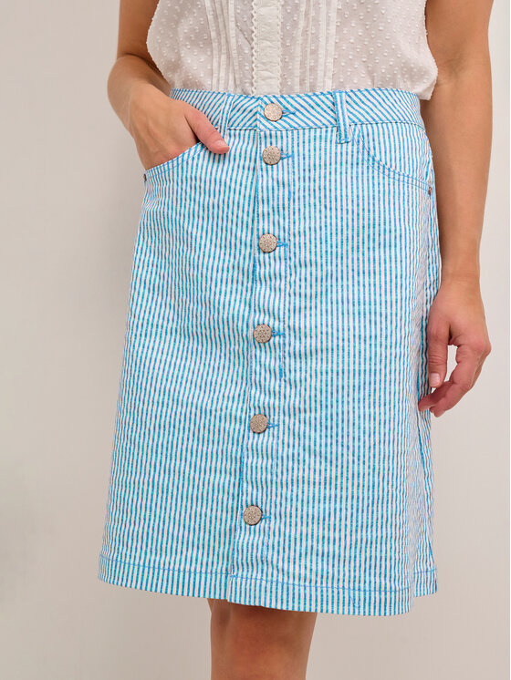 Gonna a trapezio Alma 10609448 Blu Regular Fit