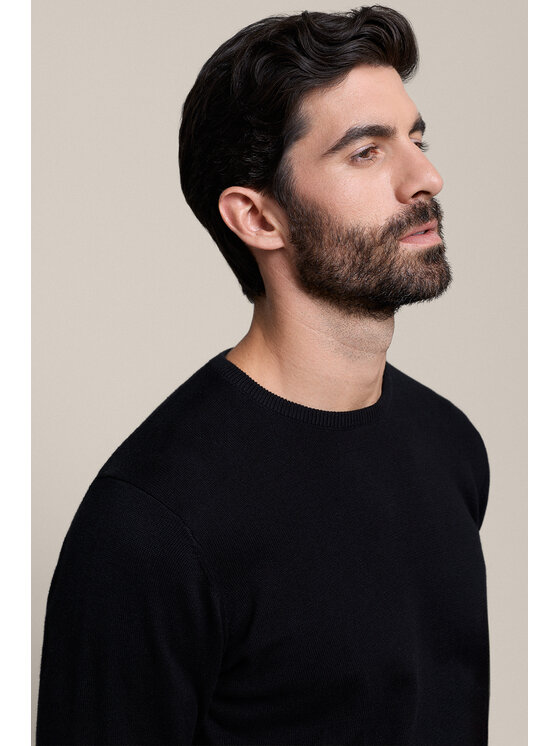 Lancerto Lancerto Sweter Christopher SW073226000031 Czarny Regular Fit