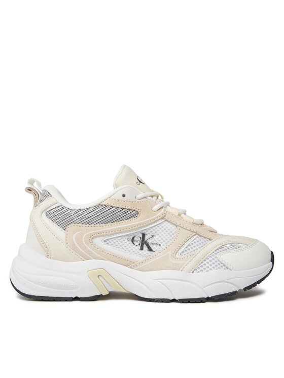 Calvin Klein Jeans Sneakersy Retro Tennis Su-Mesh Wn YW0YW00891 Béžová