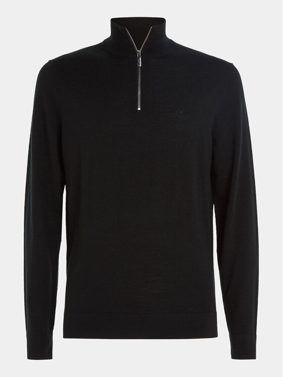 Calvin Klein Calvin Klein Sweter K10K110421 Czarny Regular Fit