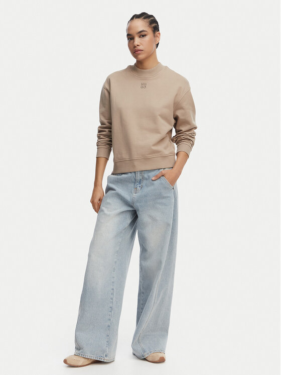 HUGO HUGO Bluza Daxandria 50527463 Brązowy jasny Regular Fit