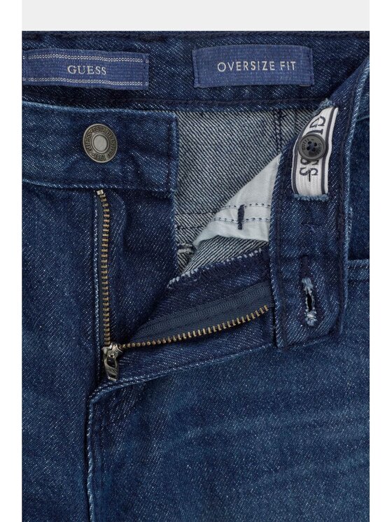 Guess Kids Guess Kids Kalhoty z materiálu 184852 Modrá Regular Fit