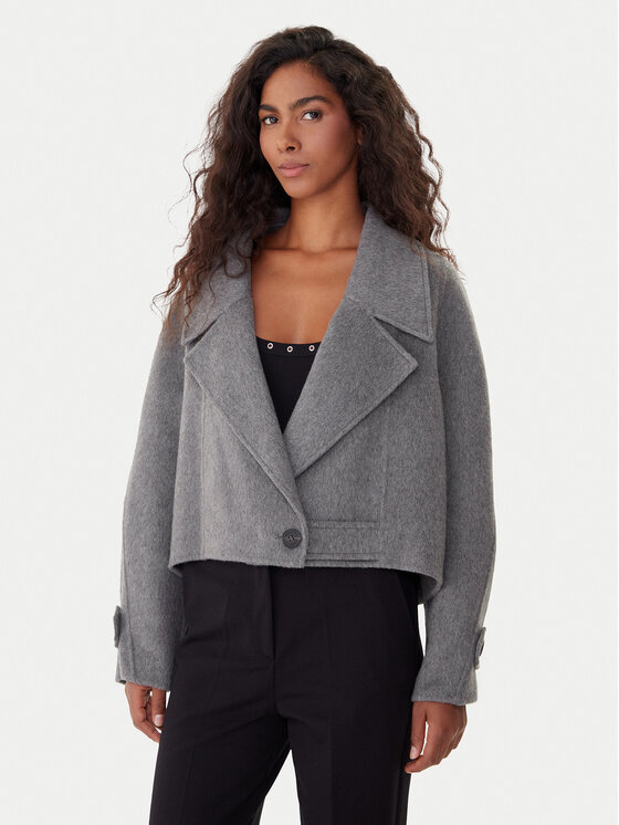 ViCOLO ViCOLO Μπουφάν μεταβατικό TF0026 Γκρι Regular Fit