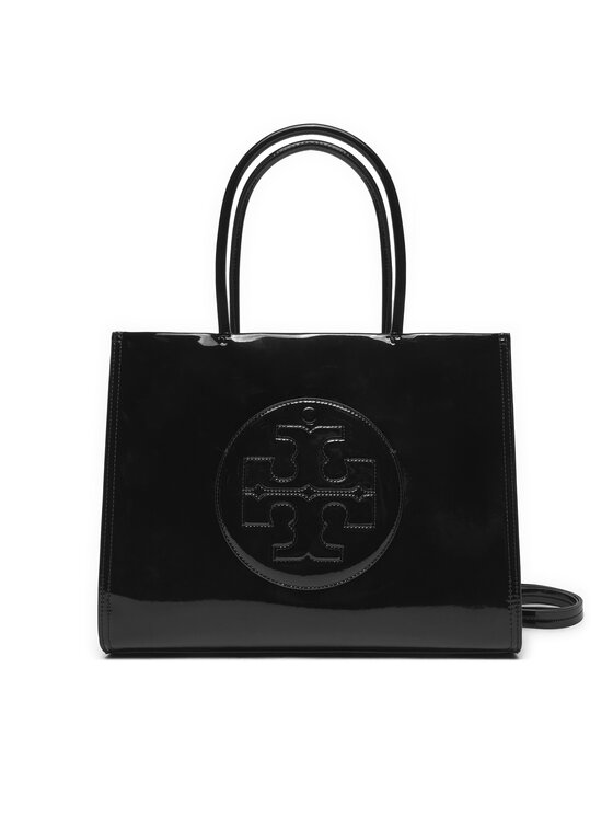 Tory Burch Torbica Ella Bio Patent Small Tote 161876 Crna