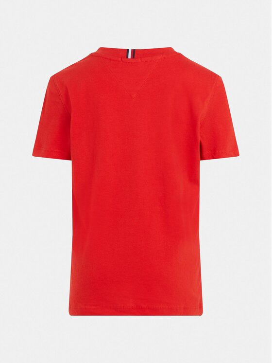 Tommy Hilfiger Tommy Hilfiger T-Shirt Essential KS0KS00210 S Czerwony Regular Fit