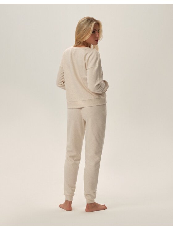 Henderson Henderson Piżama 41887 Beżowy Regular Fit