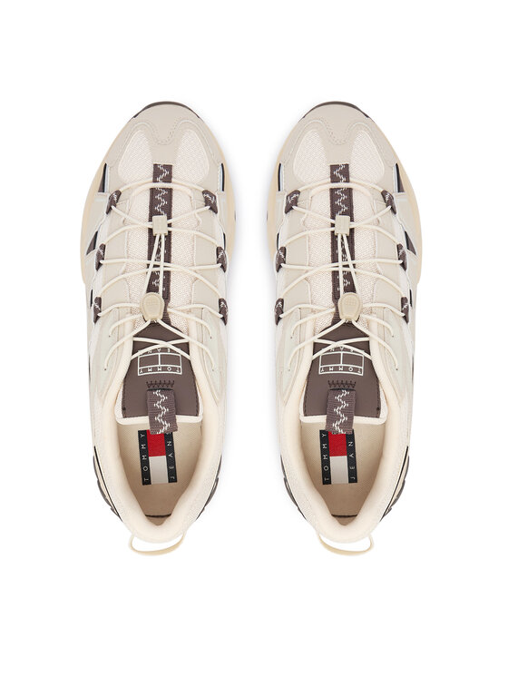 Tommy Jeans Tommy Jeans Sneakersy Tjm Outdoor Runner EM0EM01667 Écru