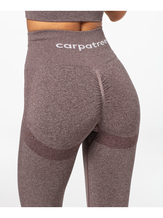 Carpatree Carpatree Legginsy Allure Leggings Brązowy Fitted Fit