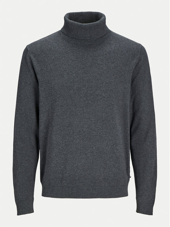 Jack&Jones Jack&Jones Rollkragenpullover Basic 12258051 Grau Regular Fit