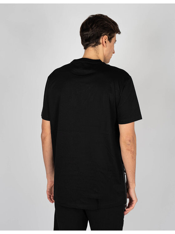 Les Hommes Les Hommes T-shirt LKT152 703 | Oversized Fit Mercerized Cotton T-Shirt Nero Oversize