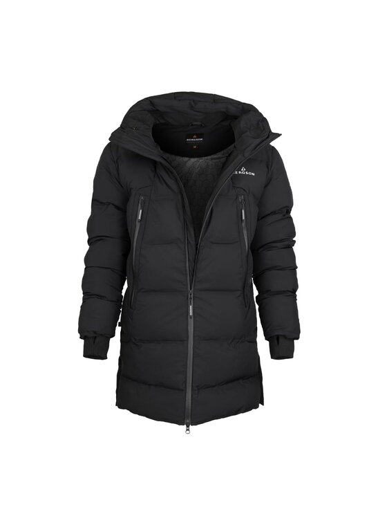 Bergson Bergson Płaszcz zimowy SNOW LEOPARD Czarny Regular Fit