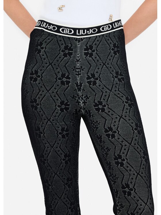 Liu Jo Liu Jo Spodnie materiałowe TF5065MS55N03N66 Czarny Slim Fit