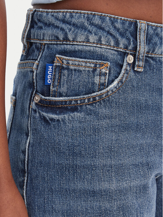 HUGO HUGO Jeans hlače Gamala 50553025 Modra Baggy Fit
