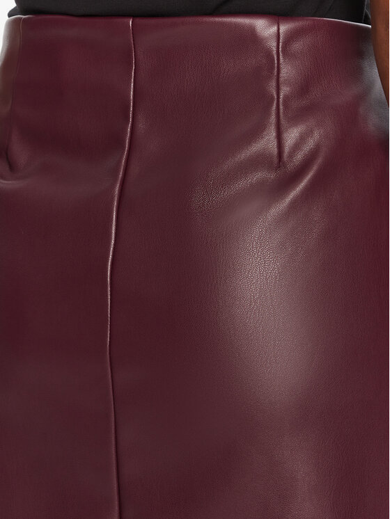Vero Moda Vero Moda Φούστα από απομίμηση δέρματος Nelly 10322469 Μωβ Regular Fit