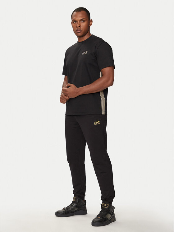 EA7 Emporio Armani EA7 Emporio Armani Футболка 6DPT19 PJOLZ 0200 Чорний Regular Fit