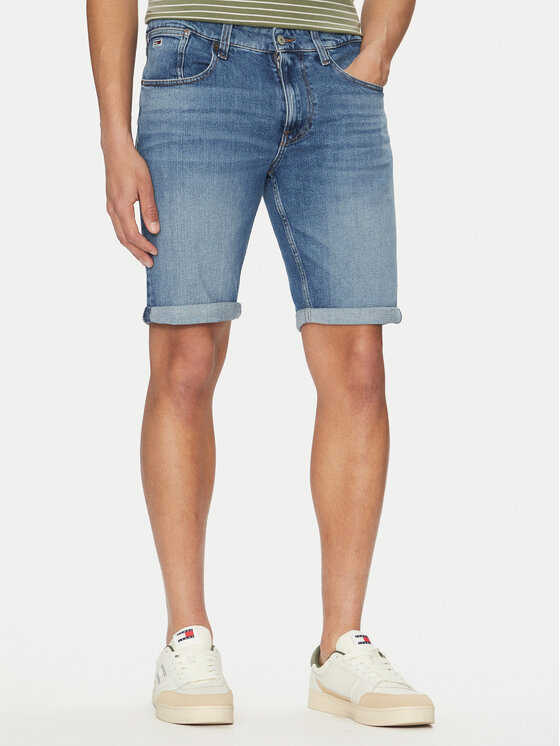 Męskie Szorty jeansowe Tommy Jeans, Rozmiar 36, Niebieskie, Ronnie DM0DM20961