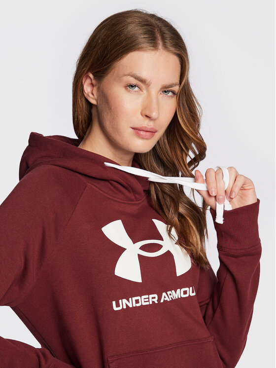Under Armour Under Armour Bluza Ua Rival Fleece Logo 1356318 Bordowy Regular Fit